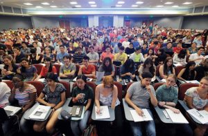 Students using Clickers in BioChemistry